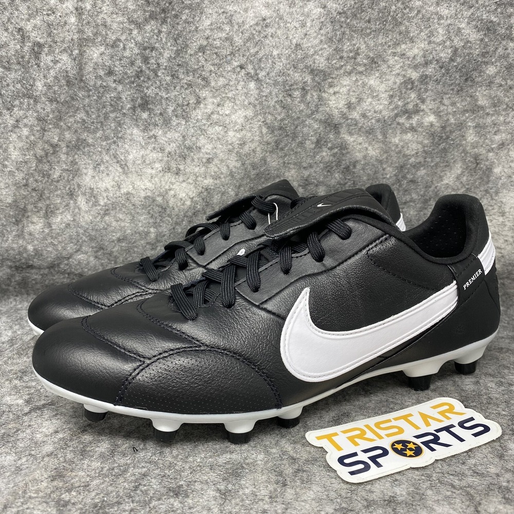 Nike Premier 3 FG Soccer Cleats Men Size 6.5 Black White AT5889-010